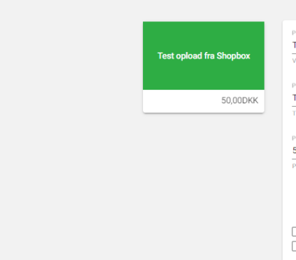 Test opload fra Shopbox
